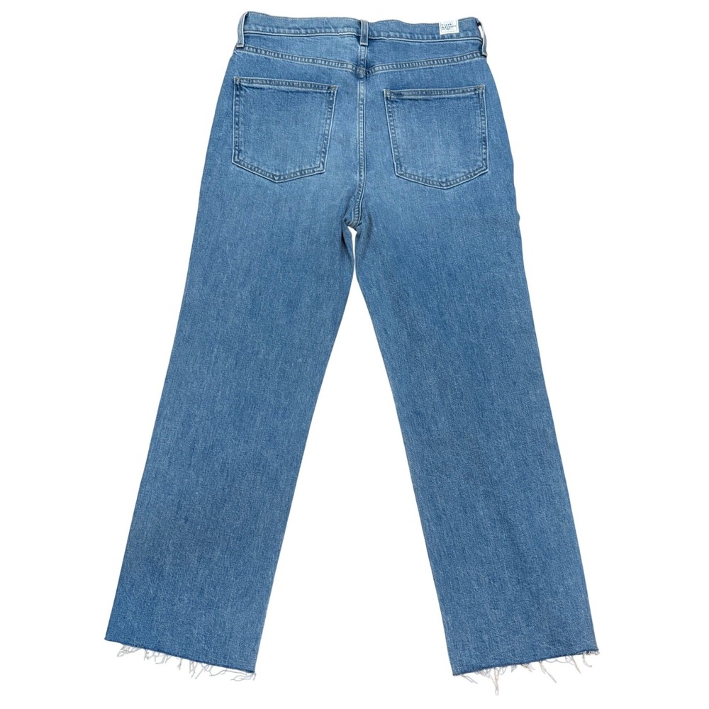 Frank & Eileen Jeans Womens 30 Blue Monaghan Straight Leg Raw Hem Denim NWOT - Picture 2 of 8